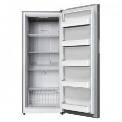 فريزر عمودي ارو بخار باب واحد 18 قدم لون فضي