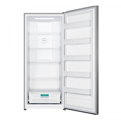 فريزر عمودي هايسنس باب واحد 20.9 قدم 592 لتر فضي فريزر عمودي هايسنس باب واحد 20.9 قدم 592 لتر فضي