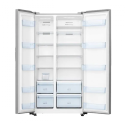 ثلاجة دولابي هايسنس انفرتر 18.8 قدم استيل