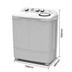 غسالة عادية هايسنس حوضين 7 كلغ ابيض غسالة عادية هايسنس حوضين 7 كلغ ابيض