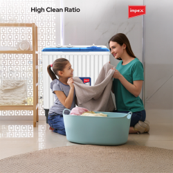 غسالة عادية امبكس حوضين 10 كيلو ابيض ورمادي غسالة عادية امبكس حوضين 10 كيلو ابيض ورمادي